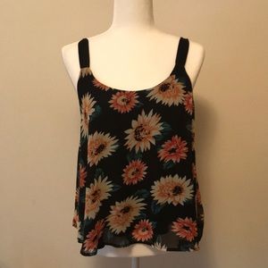 Black Sunflower Top